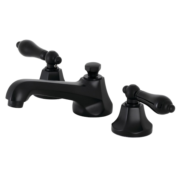 KS4460PKL Duchess Widespread Bathroom Faucet W/Brass Pop-Up, Matte Blk